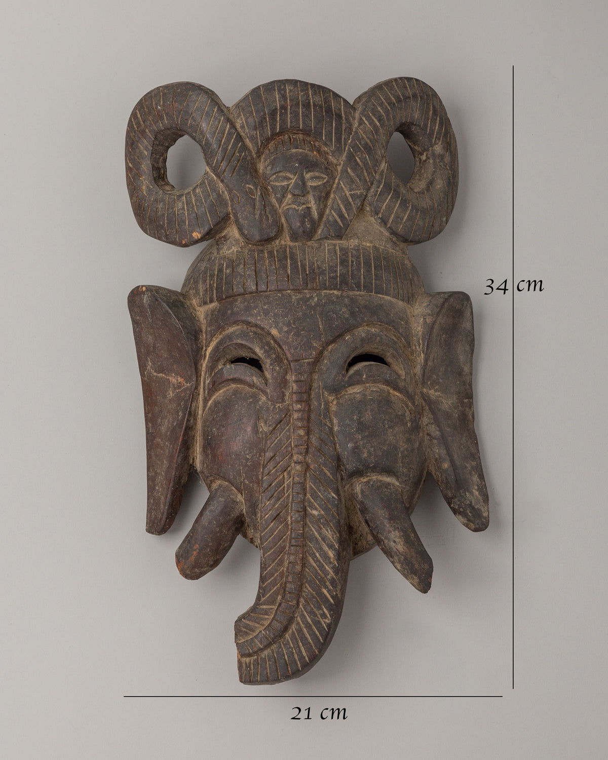 Wooden Ganesha Wall Decor | Traditional Home Artwork