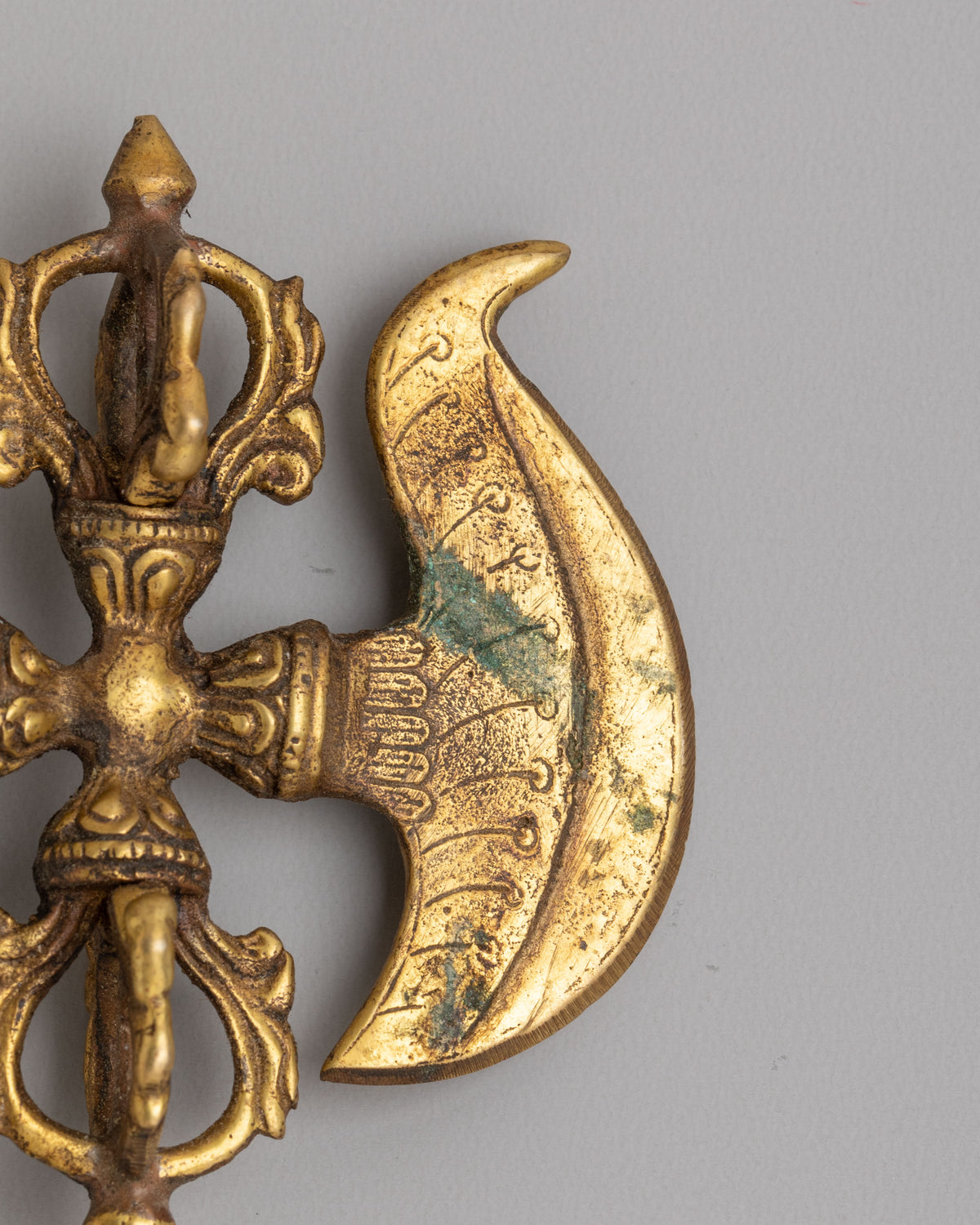 Tibetan Buddhist Kartika Ritual Knife | Bronze Vajrayana Artwork