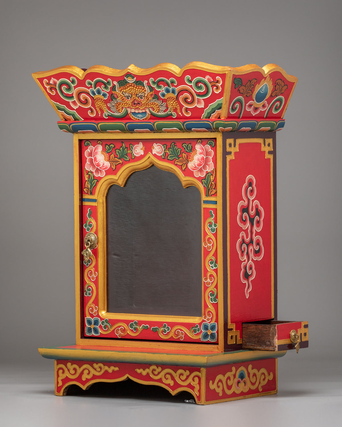Spiritual Shrine Altar Box | Sacred Storage Chest for Home Decor