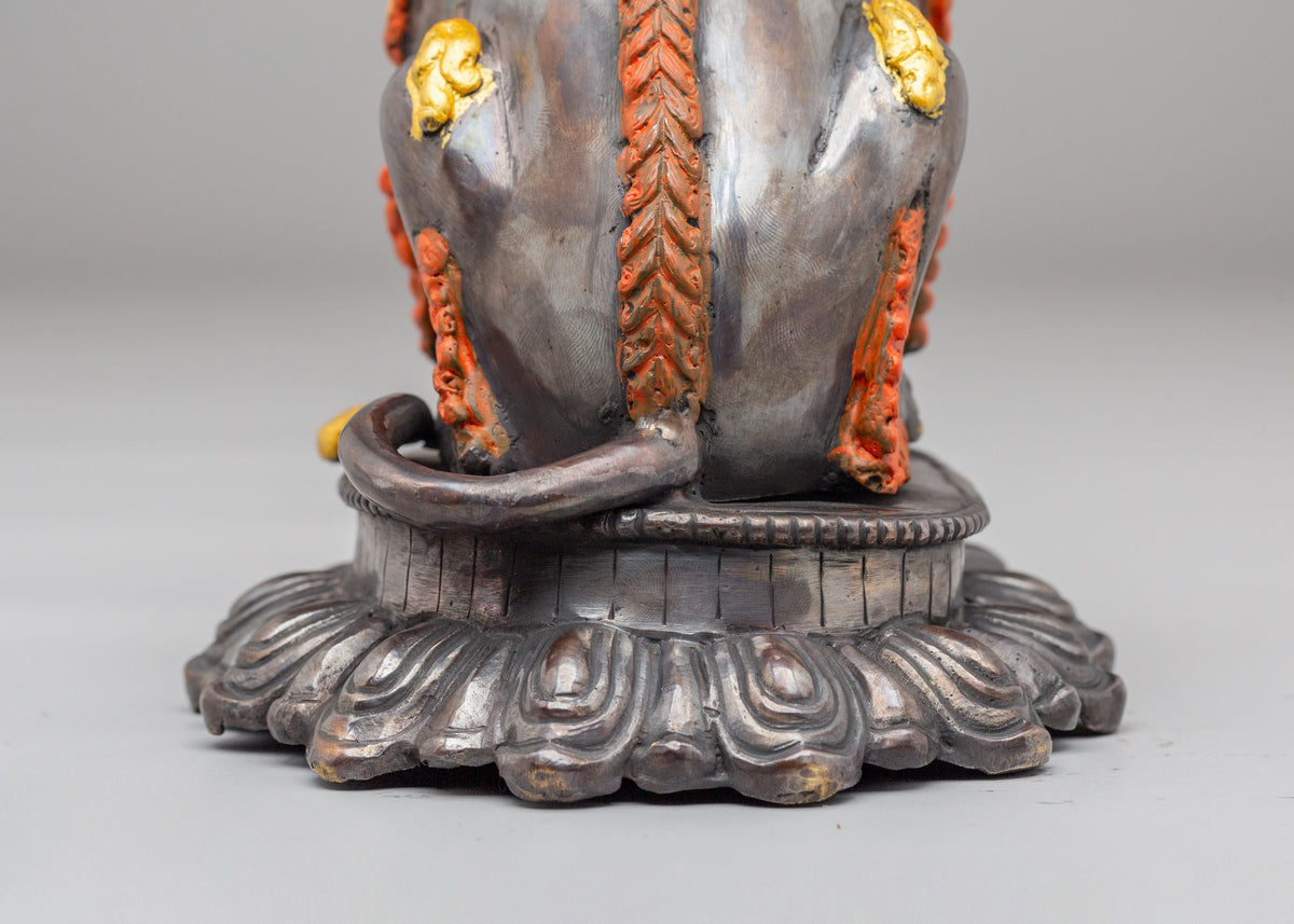 Handmade Snow Lion Set Sculpture | Perfect for Spiritual Decor