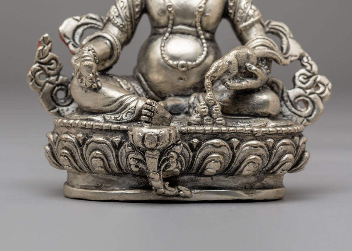 Sacred Dzambhala Buddhist Sculpture | Handcrafted Wealth Deity Statue