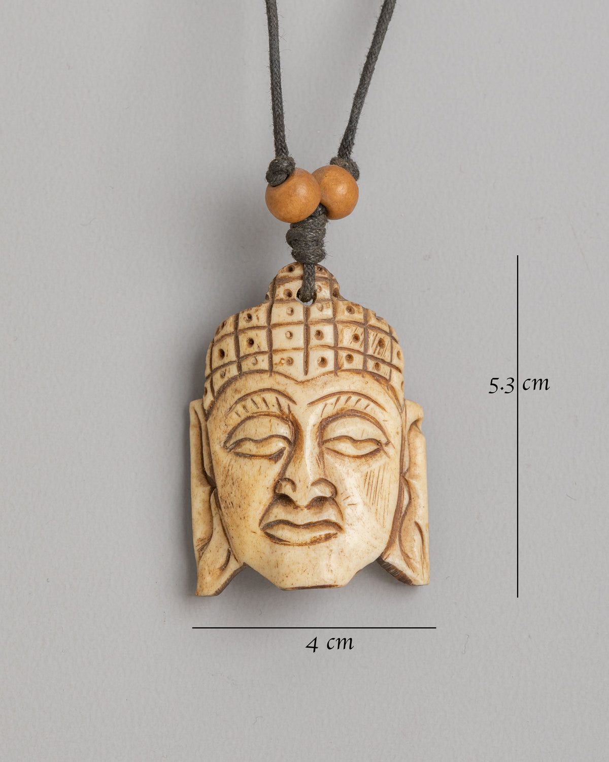 Buddha Head Locket | Ethically Sourced Buffalo Bone