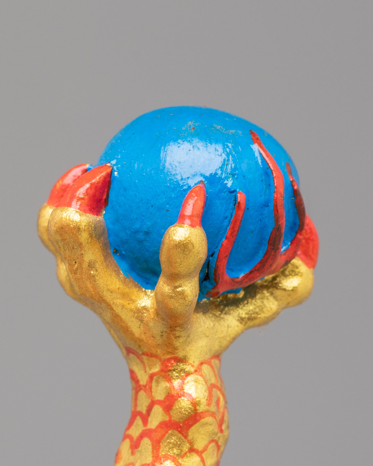 Mythical Dragon Sculpture | Handcrafted Tibetan Artwork