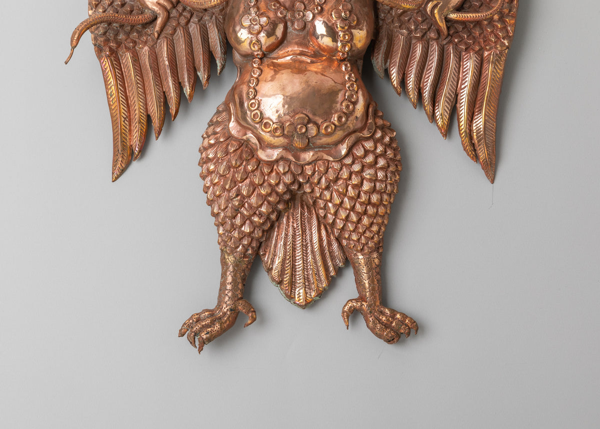Garuda Wall Hanging for Shrine Decor | Handcrafted Spiritual Decor