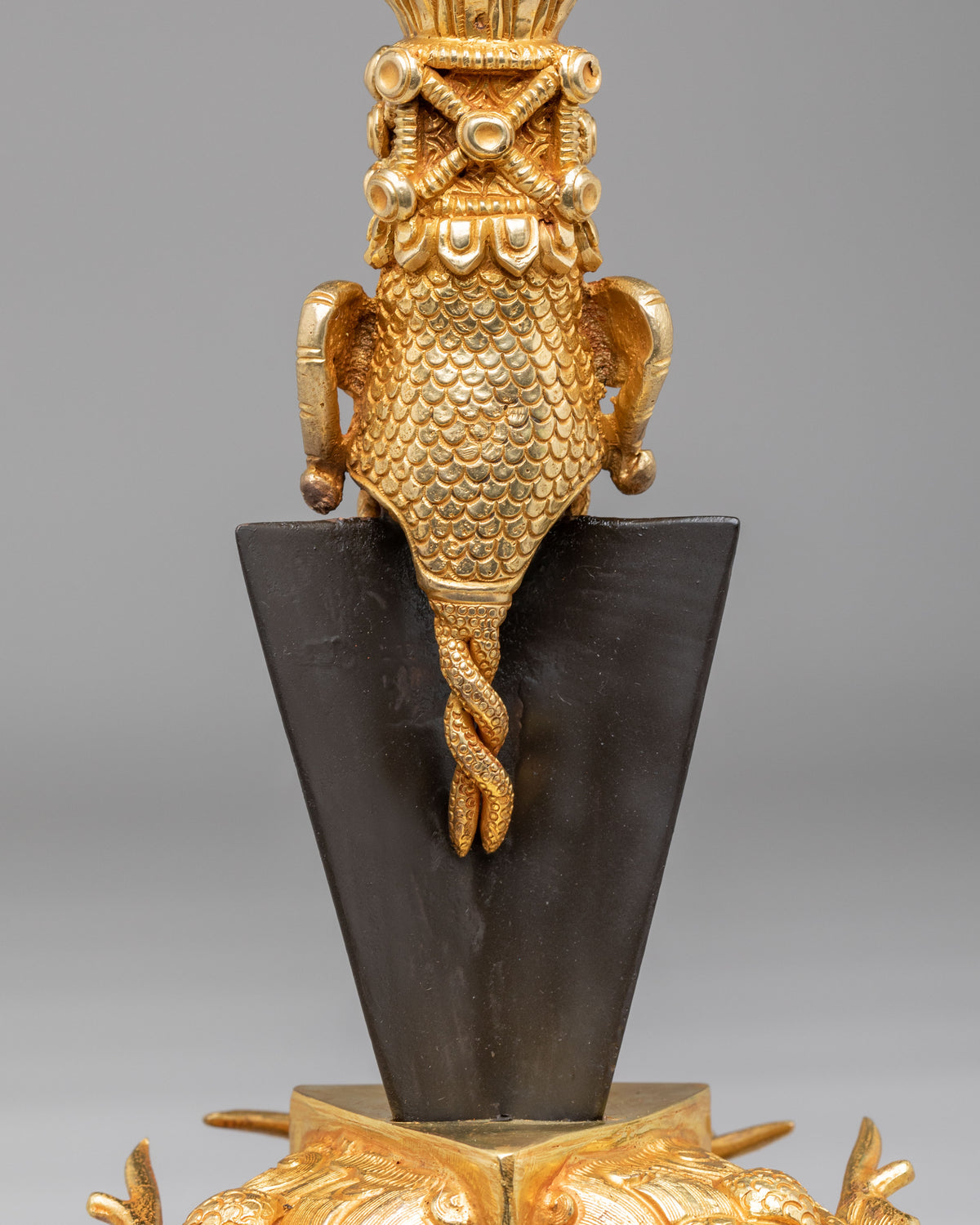 Handcrafted Altar Ritual Phurba | Gold Plated Tibetan Buddhist Ceremonial Dagger