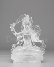 Crystal Manjushri Sculpture 
