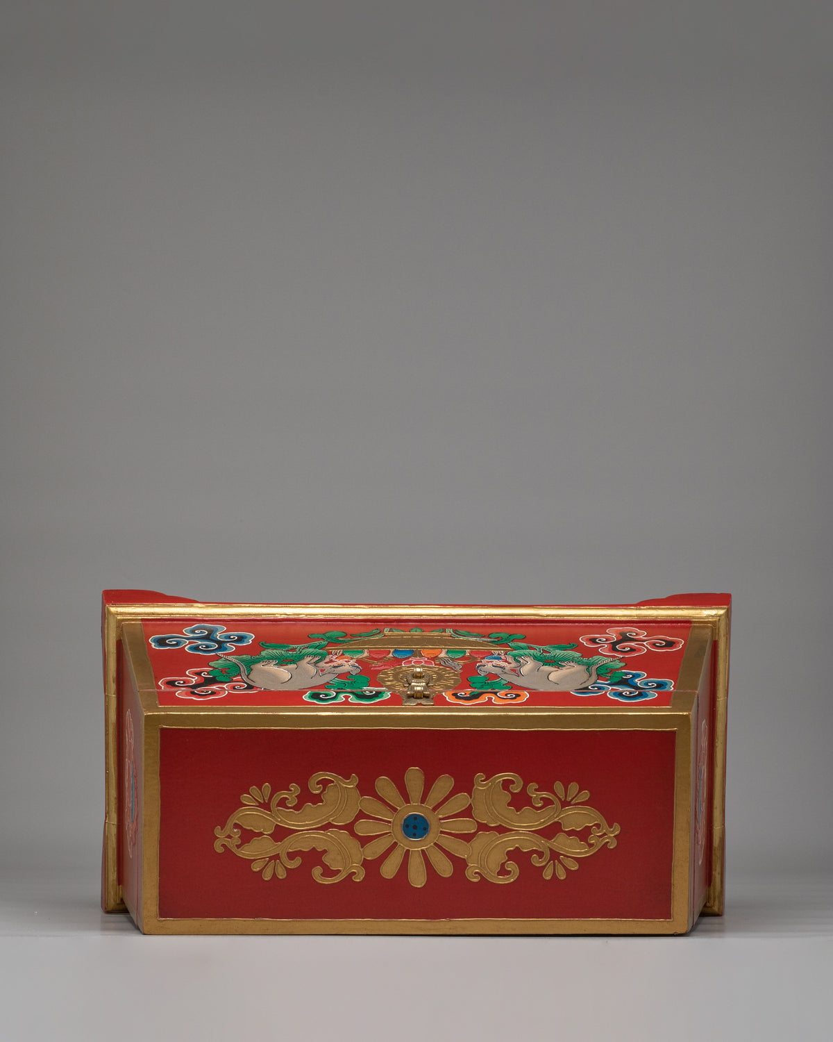 Traditional Tibetan Box for Home Decor | Handcrafted Wooden Storage Box
