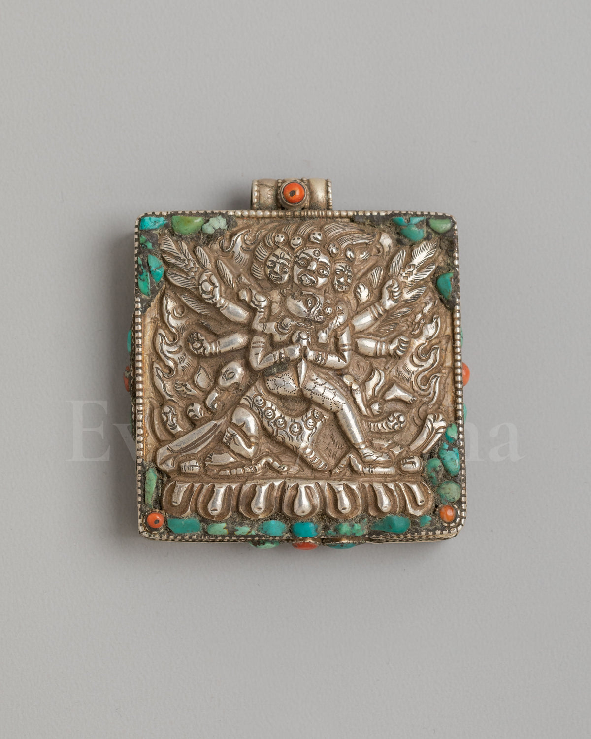 Tibetan Yamantaka Ghau Box Locket