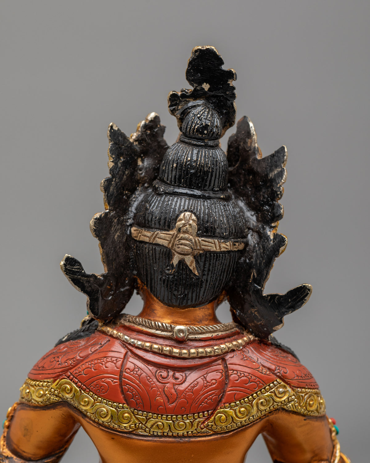 Traditional Dzambhala Altar Statue | Wealth Deity Buddhist Artwork