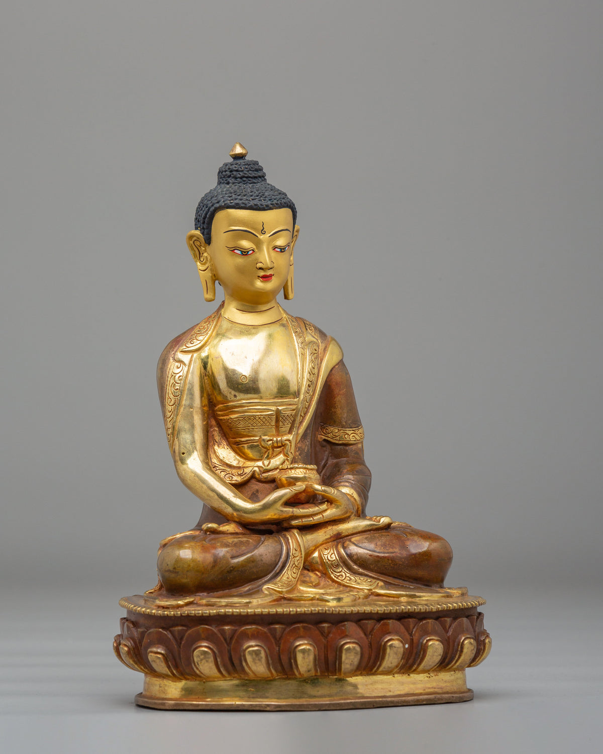 Handmade Amitabha Buddha Sculpture | Tibetan Art for Meditation