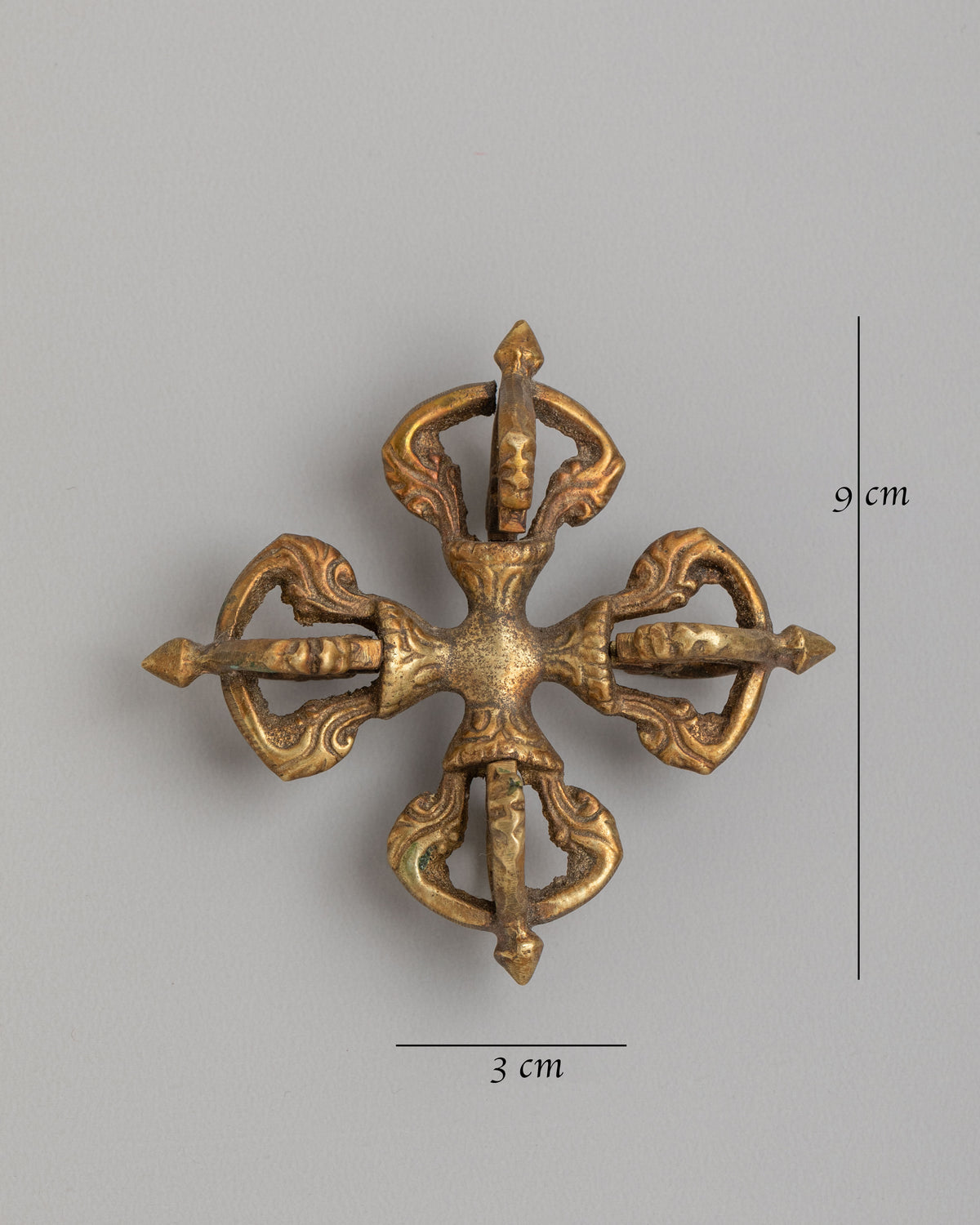 Vishva Vajra Buddhist Sacred Symbol | Bronze Double Vajra