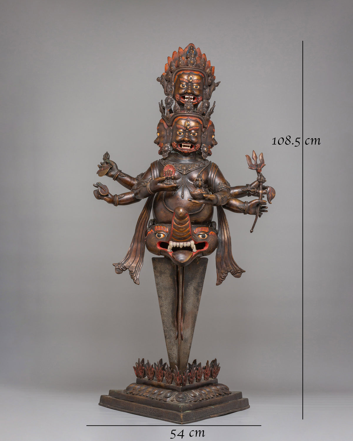 Exclusive  Mahakala Ritual Tool | Handcrafted Spiritual  Phurba
