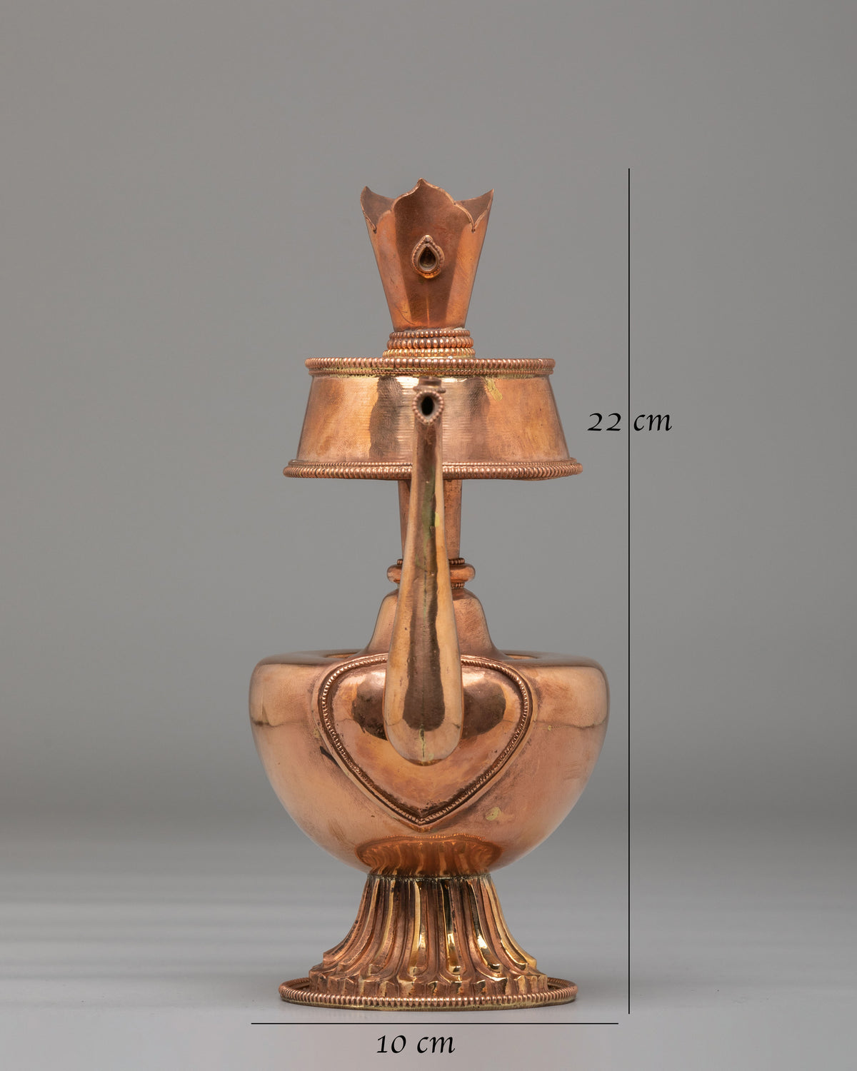 Buddhist Bhumba Offering Vessel | Tibetan Copper Ritual Vase