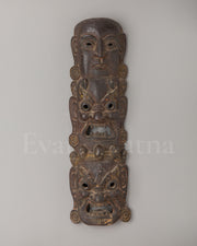 Tibetan Carved Mask Wall Hanging