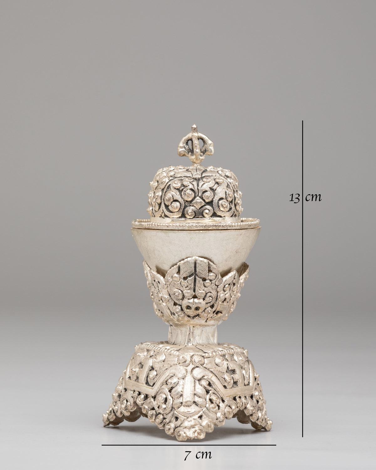 Handmade Tibetan Kapala | Skull Cup for Ritual Use