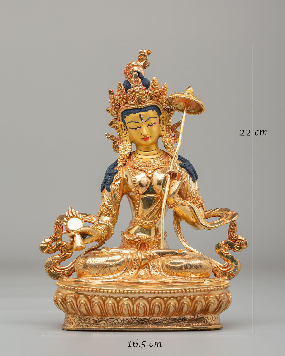 Himalayan Dukar Altar Sculpture | Tibetan Protector Deity Figurine