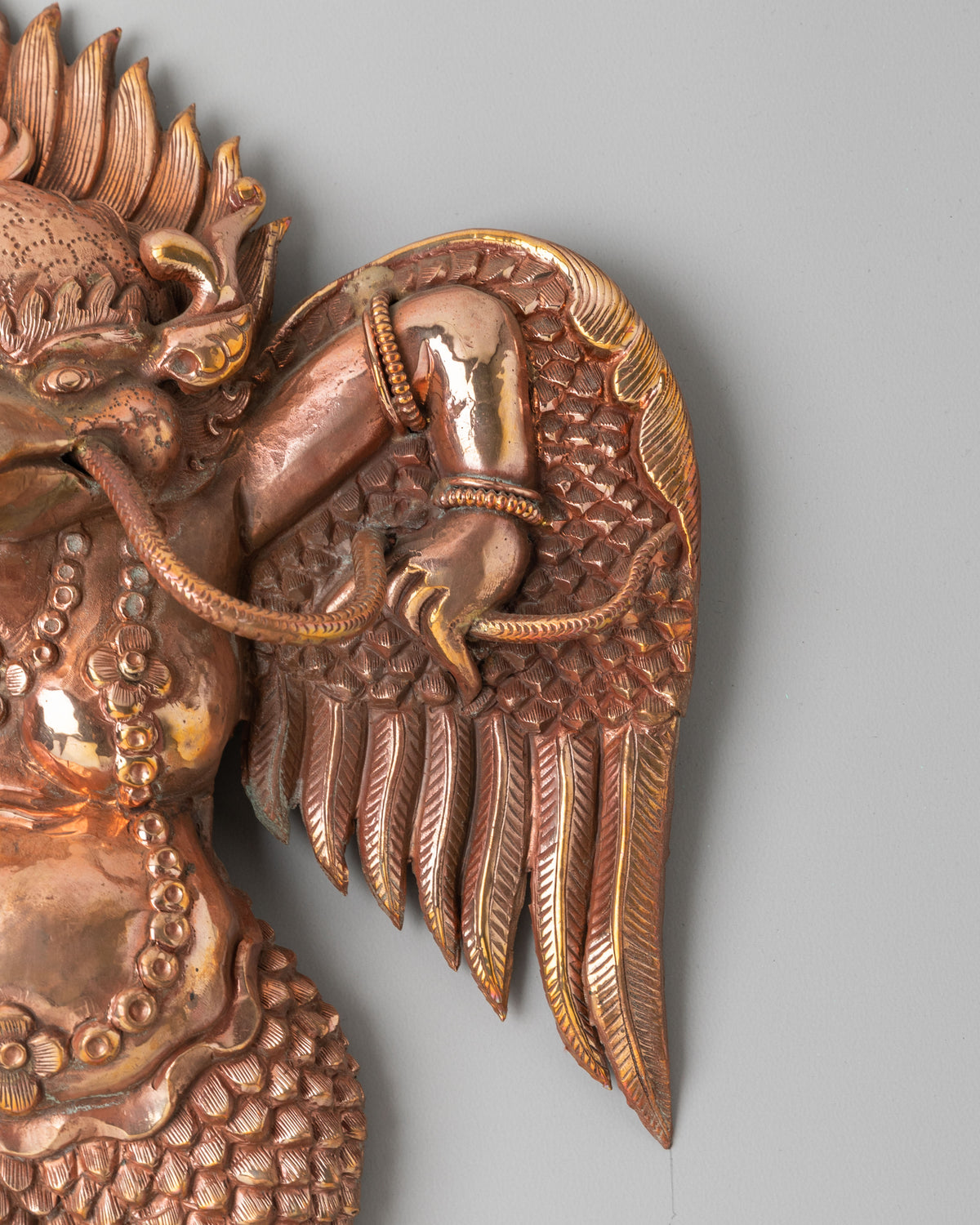 Garuda Wall Hanging for Shrine Decor | Handcrafted Spiritual Decor