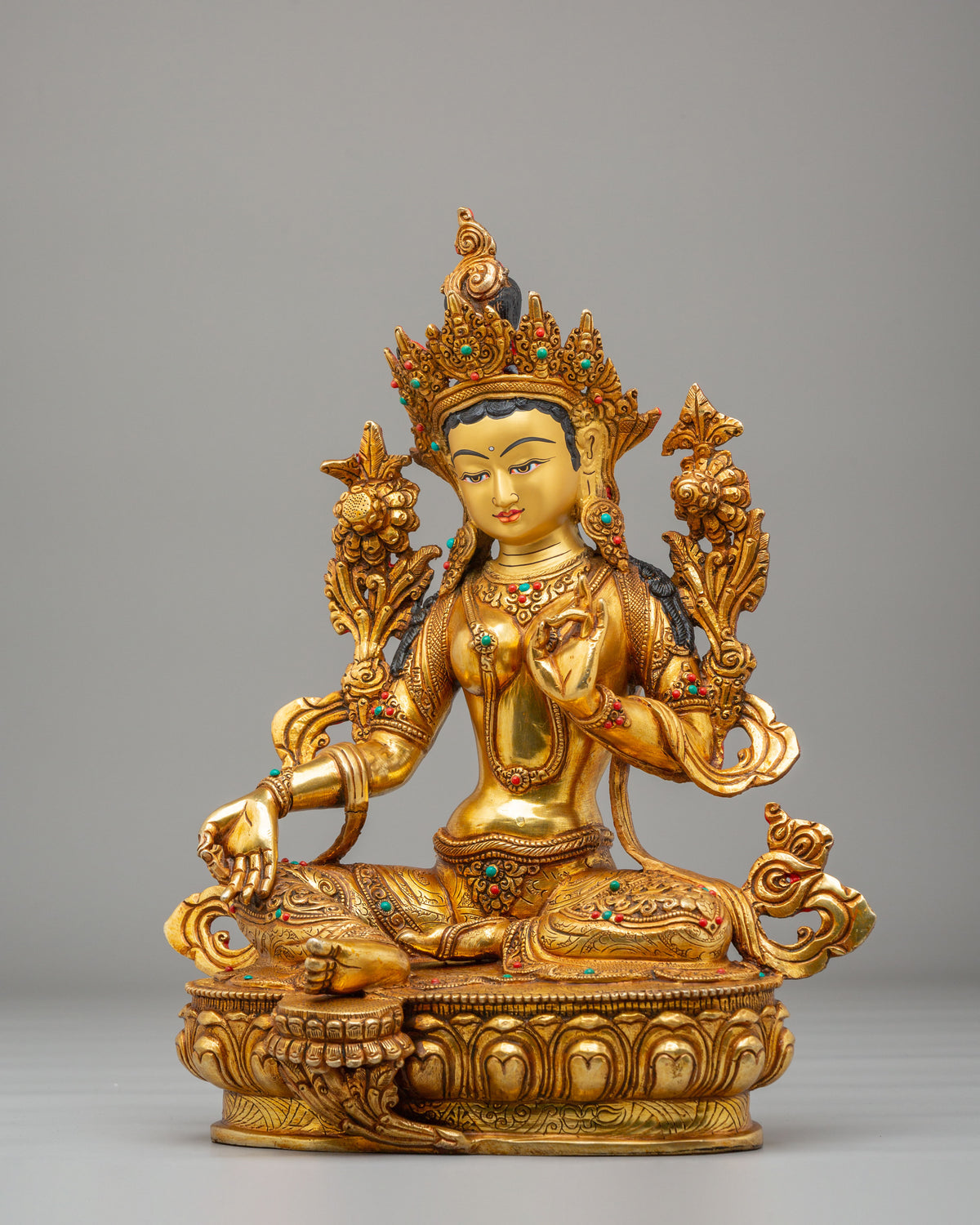 Green Tara Buddhist Liberation Statue | Spiritual Home Decor
