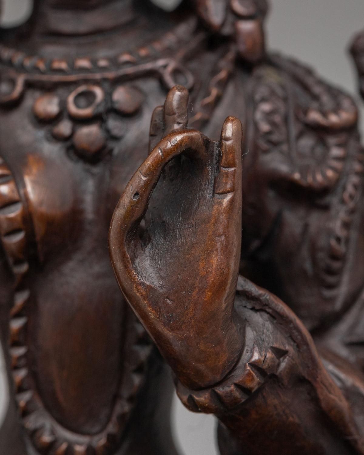 Handmade White Tara Buddhist Sculpture | Spiritual Altar Decor