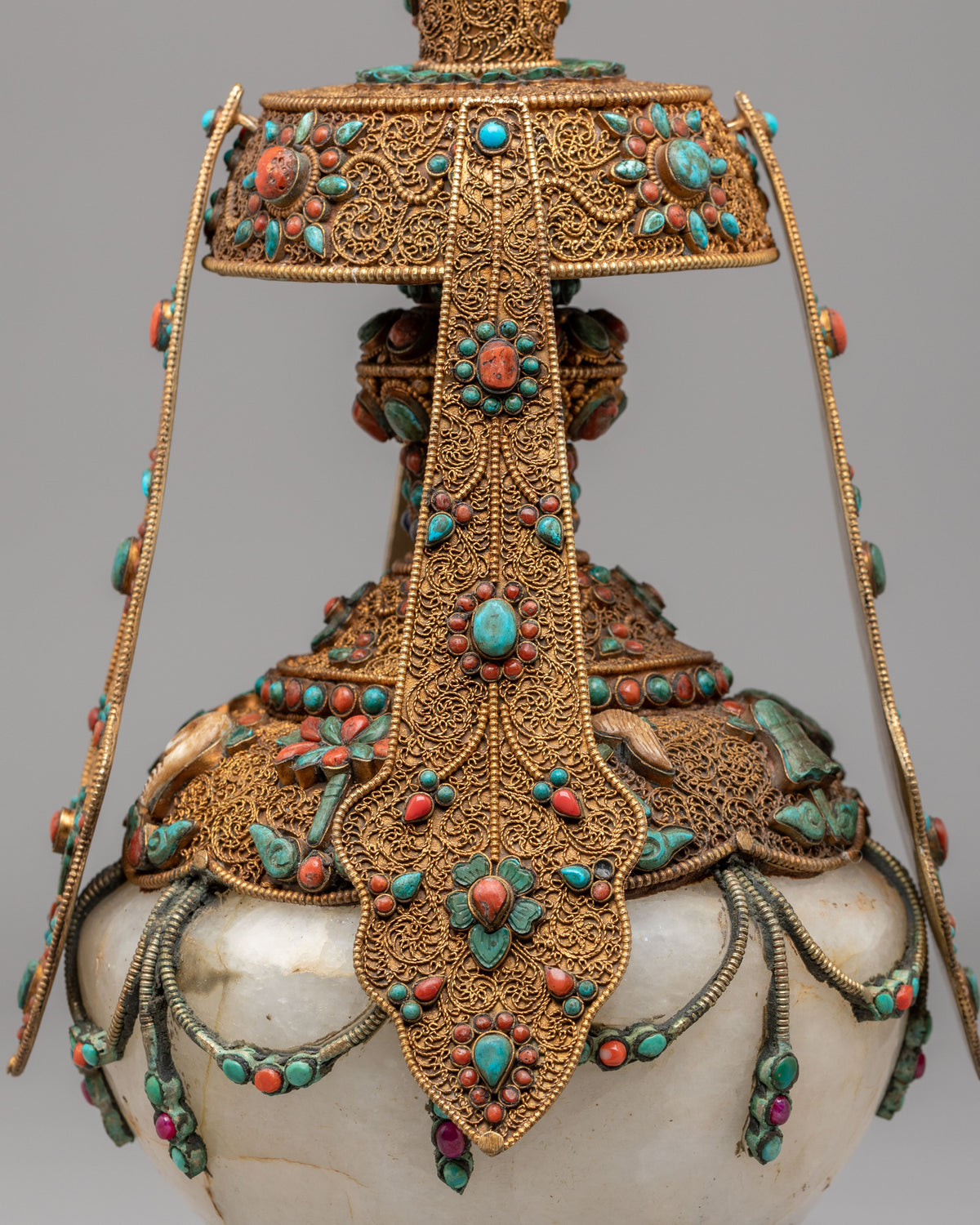 Buddhist Longevity Ritual Vase | Perfect for Altar and Meditation