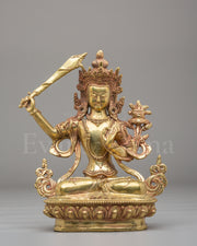 Manjushri Wisdom Bodhisattva Sculpture 