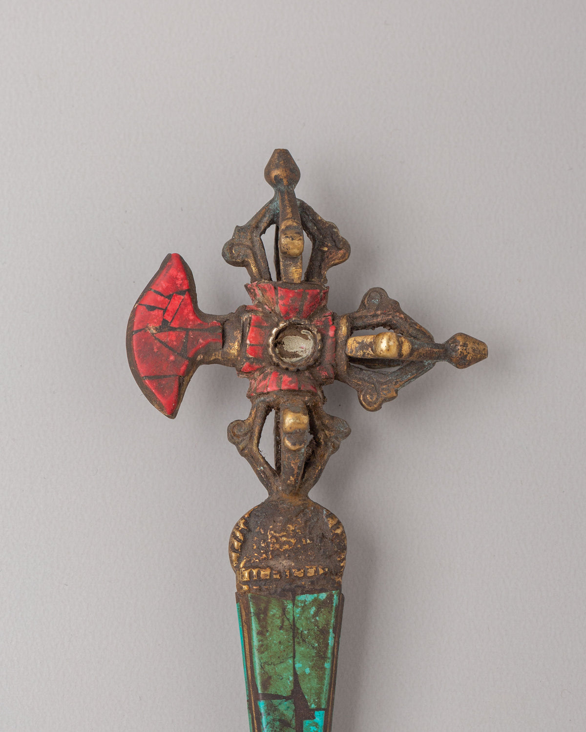 Buddhist Phurba with Kartika Knife | Tibetan Ritual Dagger