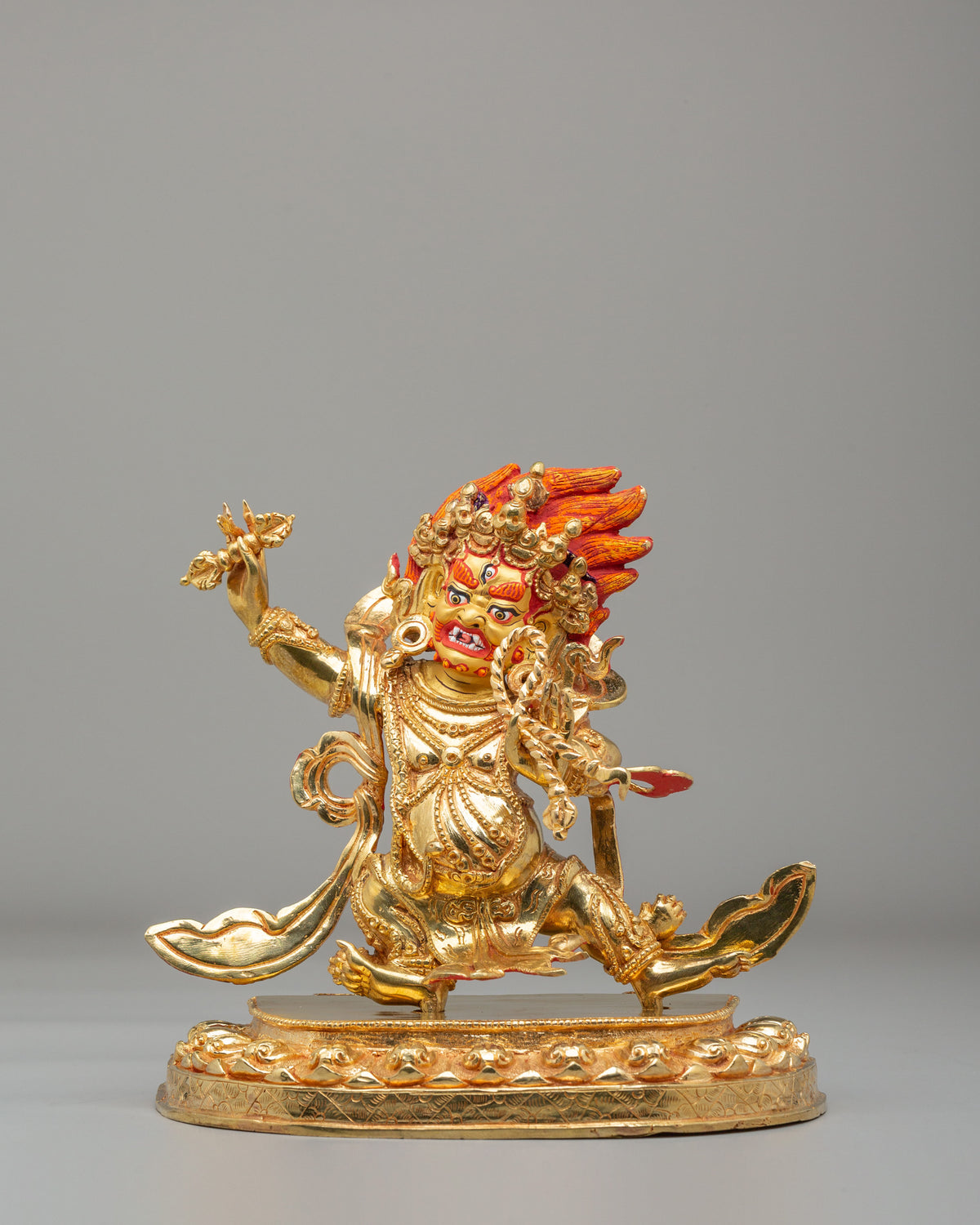 Buddhist Vajrapani Sculpture | Spiritual Protector Art
