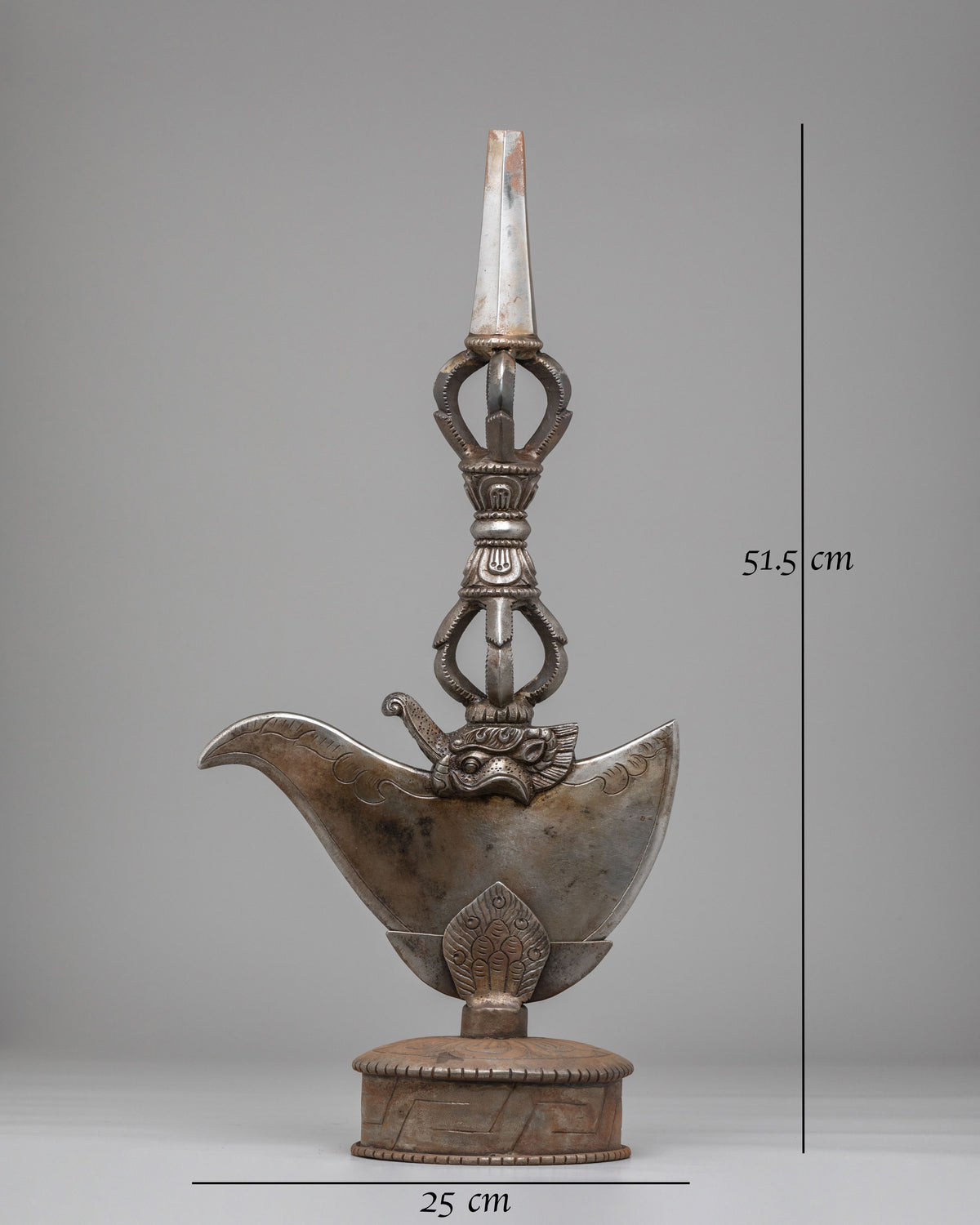 Handcrafted Kartika Knife With Stand | Sacred Ritual Dagger