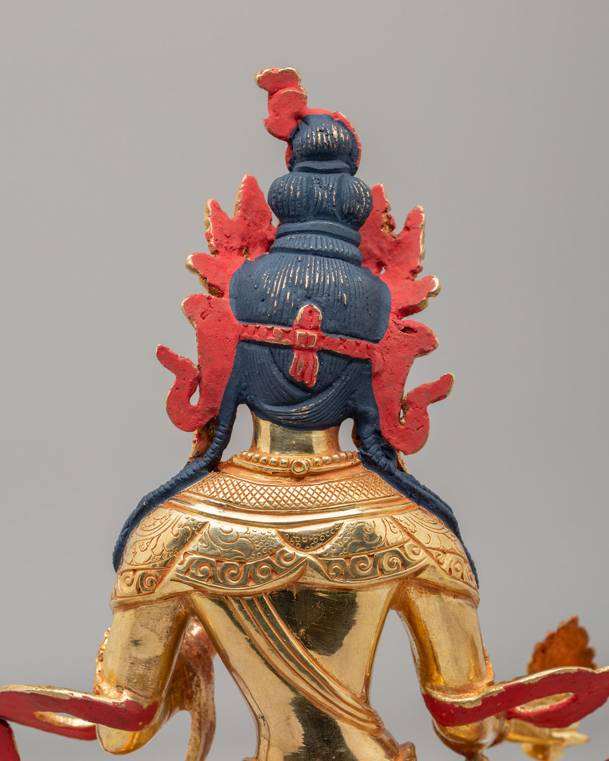 Himalayan Dukar Altar Sculpture | Tibetan Protector Deity Figurine