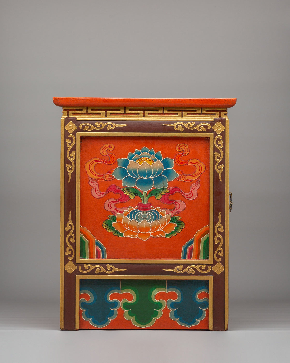 Traditional Tibetan Cabinet | Handcrafted Pine Wood Furniture
