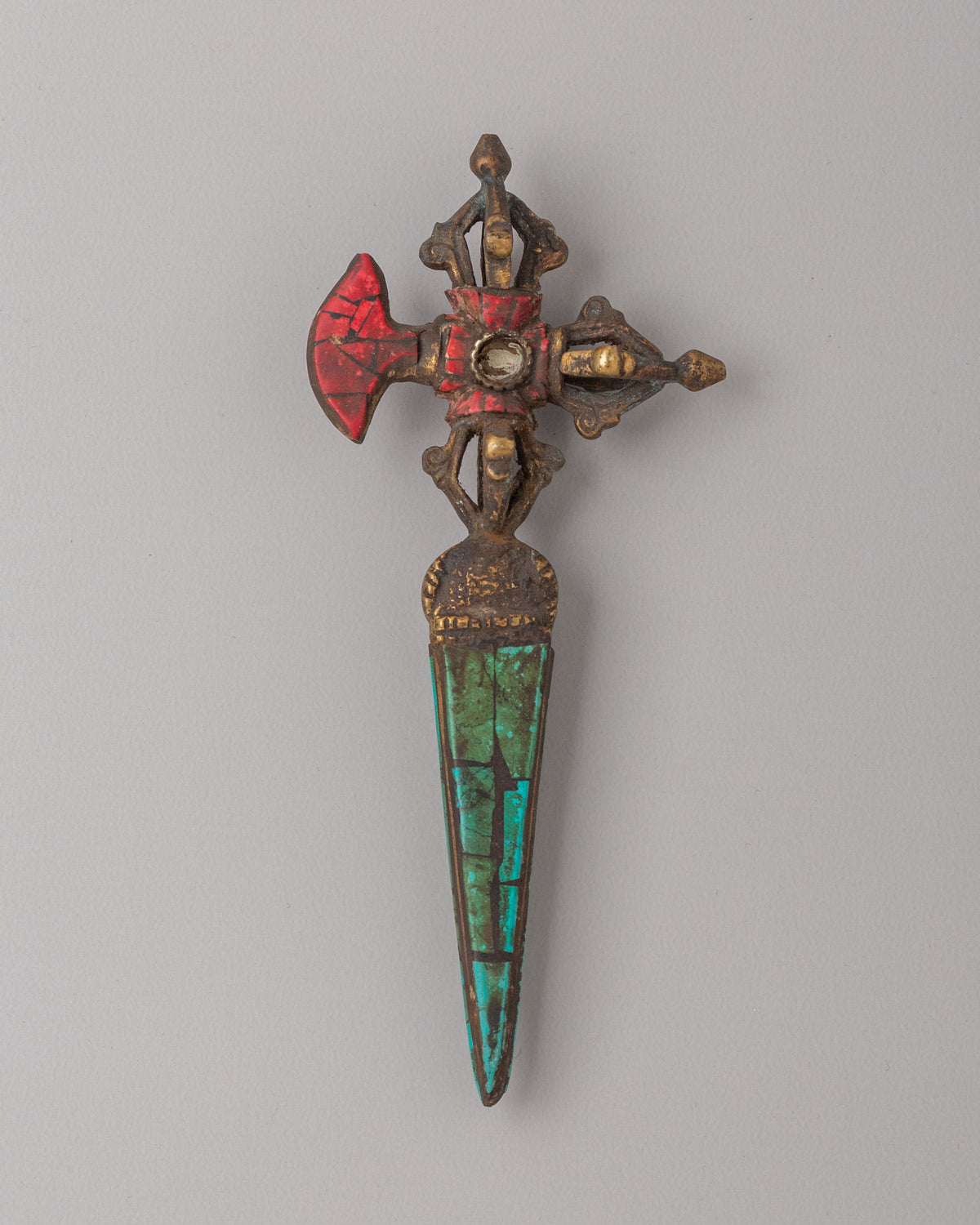 Buddhist Phurba with Kartika Knife | Tibetan Ritual Dagger