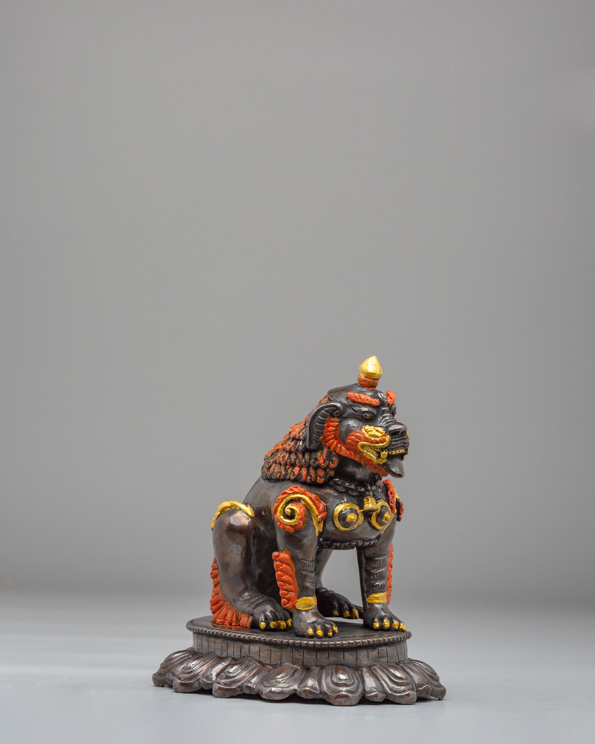 Handmade Snow Lion Set Sculpture | Perfect for Spiritual Decor