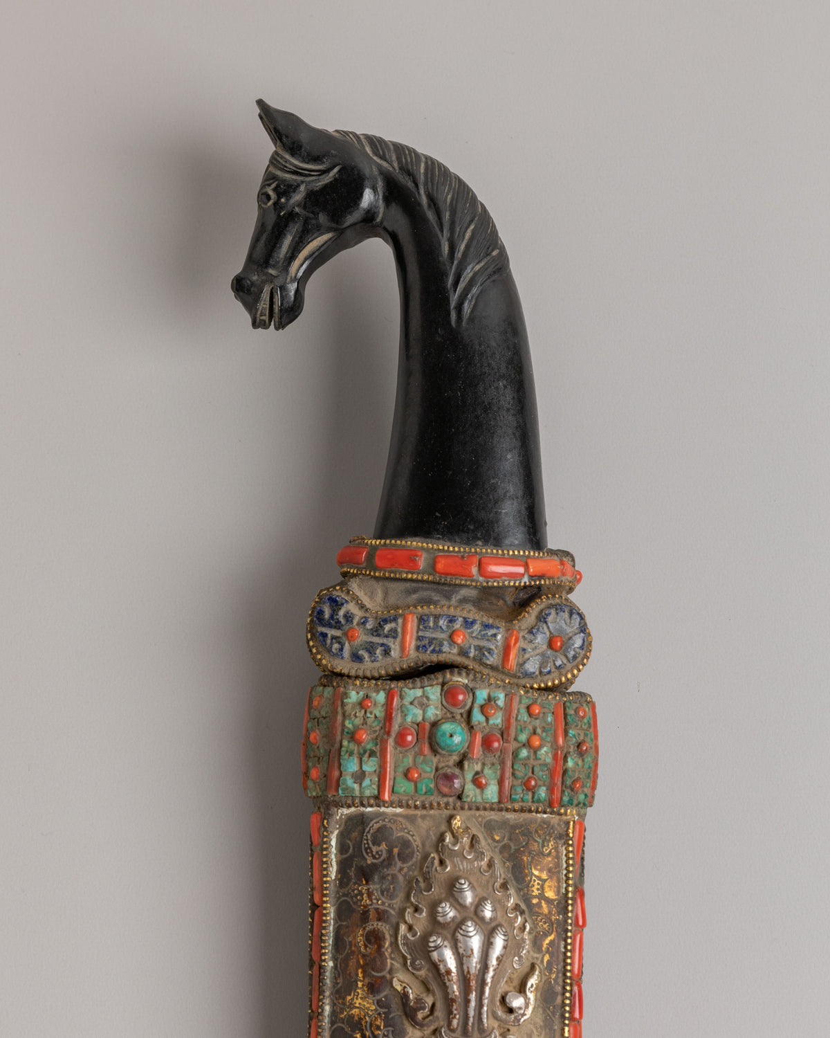 Tibetan Sword With Decorative Scabbard | Traditional Himalayan Sword Art