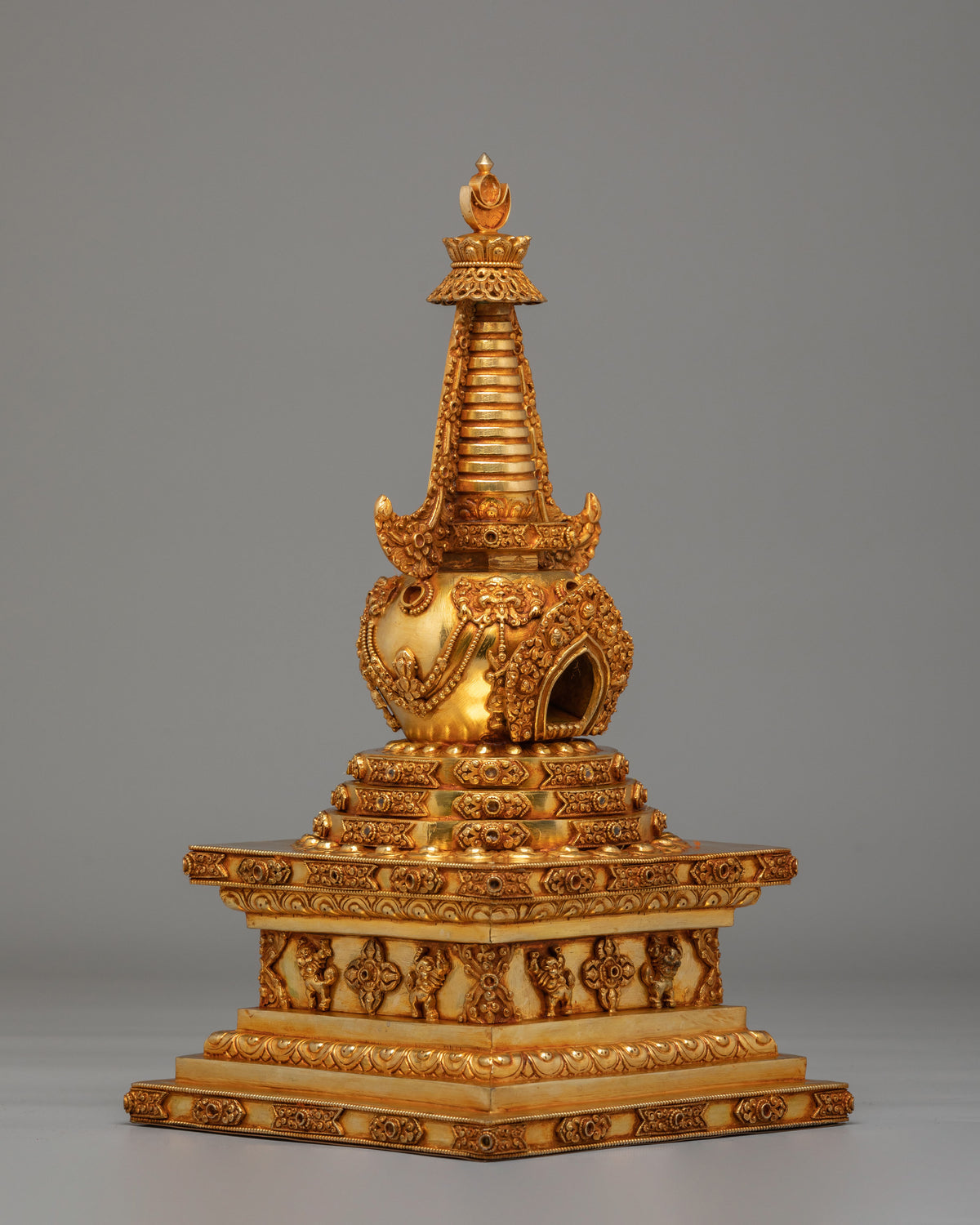 Handmade Buddhist Namgyal Chorten Stupa | Spiritual Home Decor