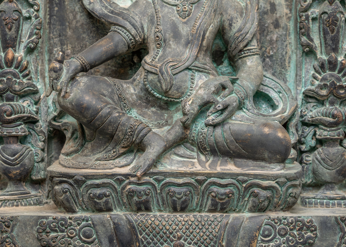 Vajrayana Dzambhala Practice Statue | Wealth Deity Sculpture