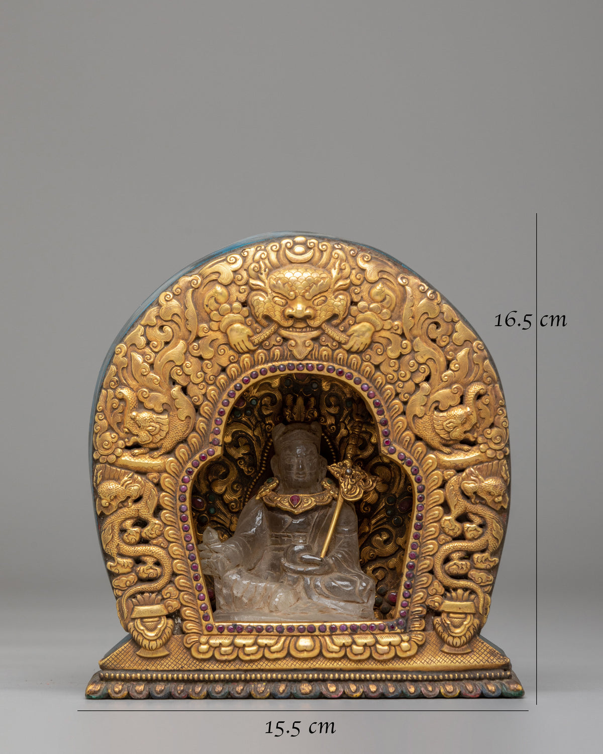 Guru Rinpoche Ghau Box | Crystal Padmasambhava Sacred Shrine