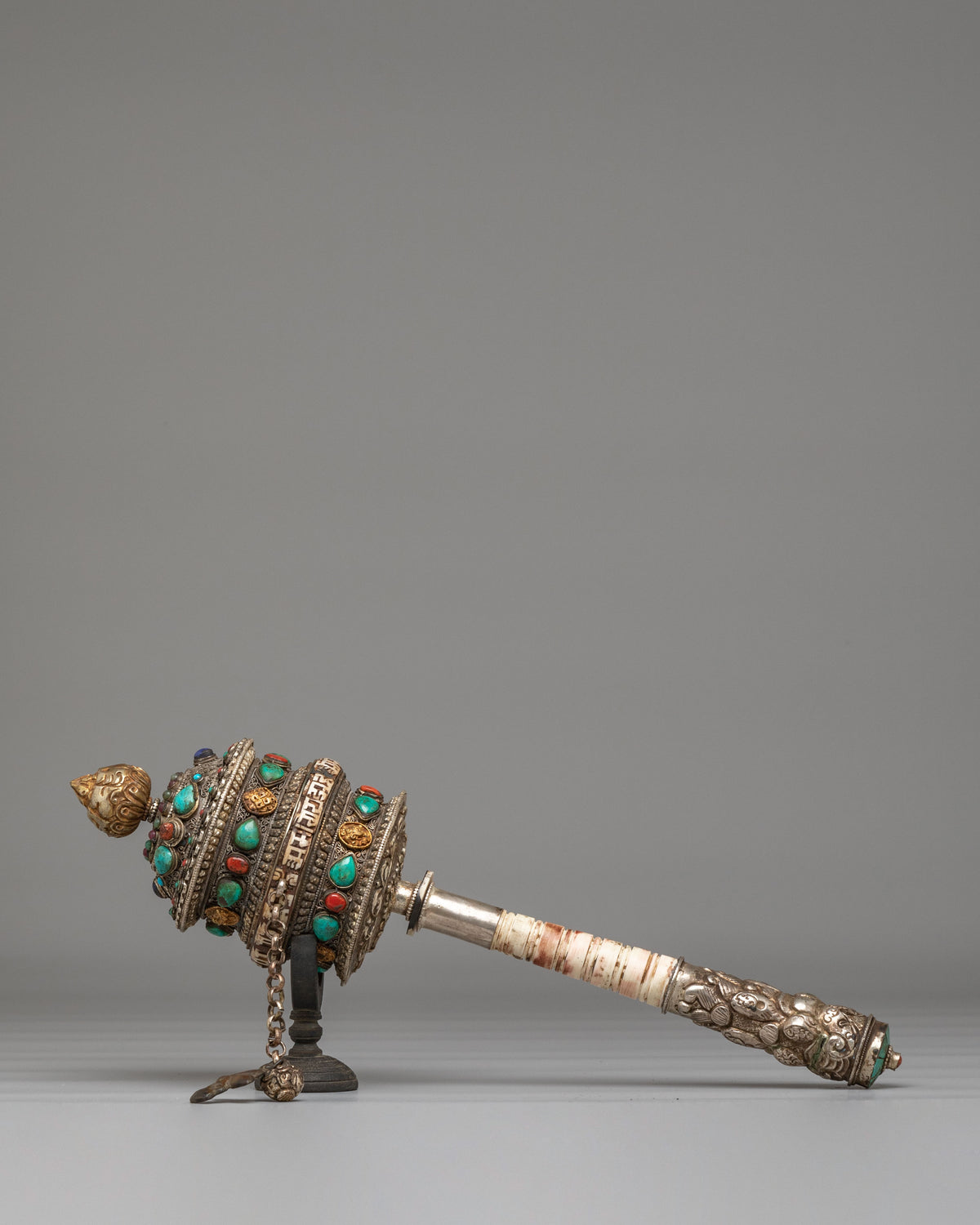 Sacred Tibetan Prayer Wheel Decor |  Symbol of Compassion and Protection