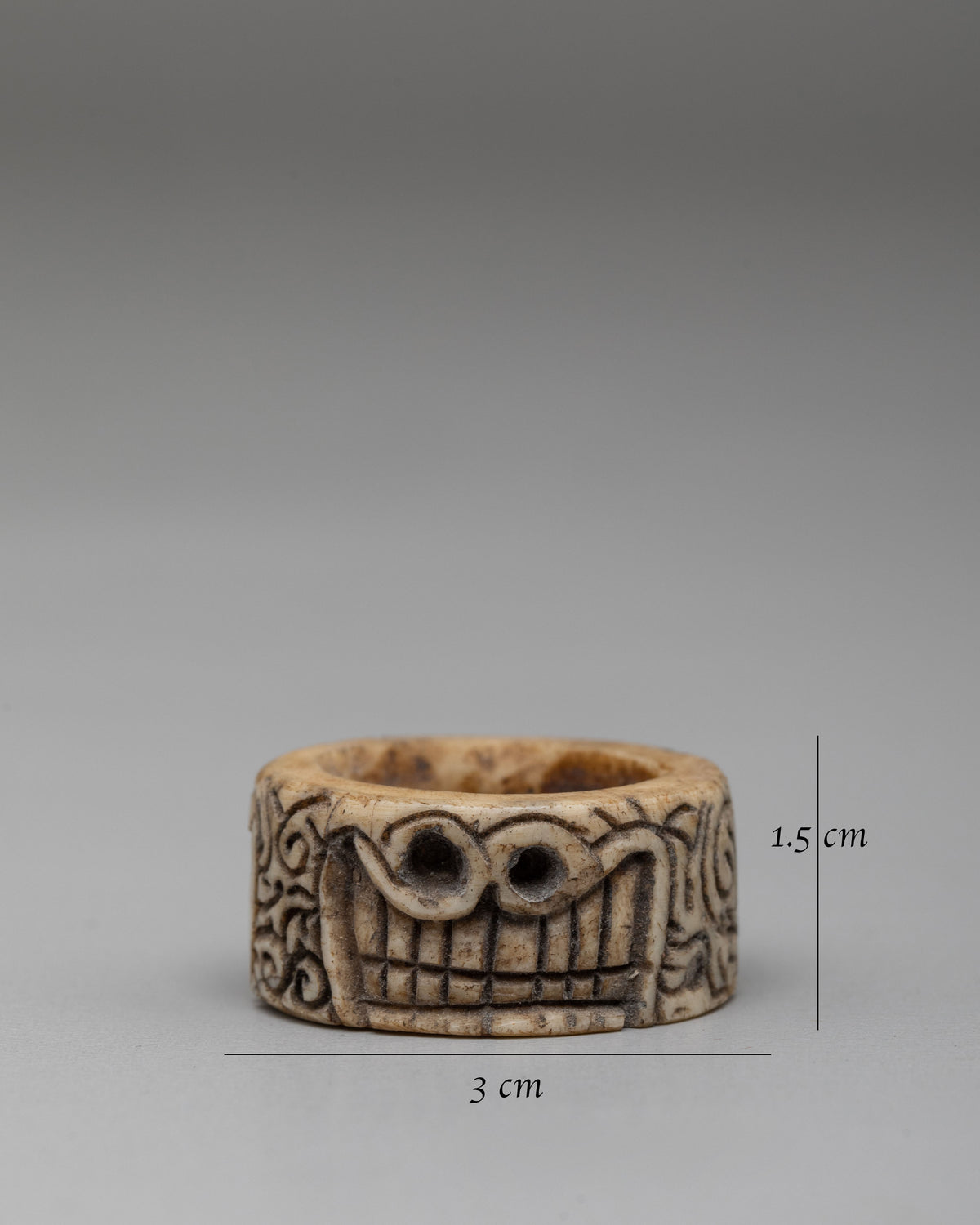 Handcrafted Tibetan Skull Ring | Spiritual Protection Jewelry