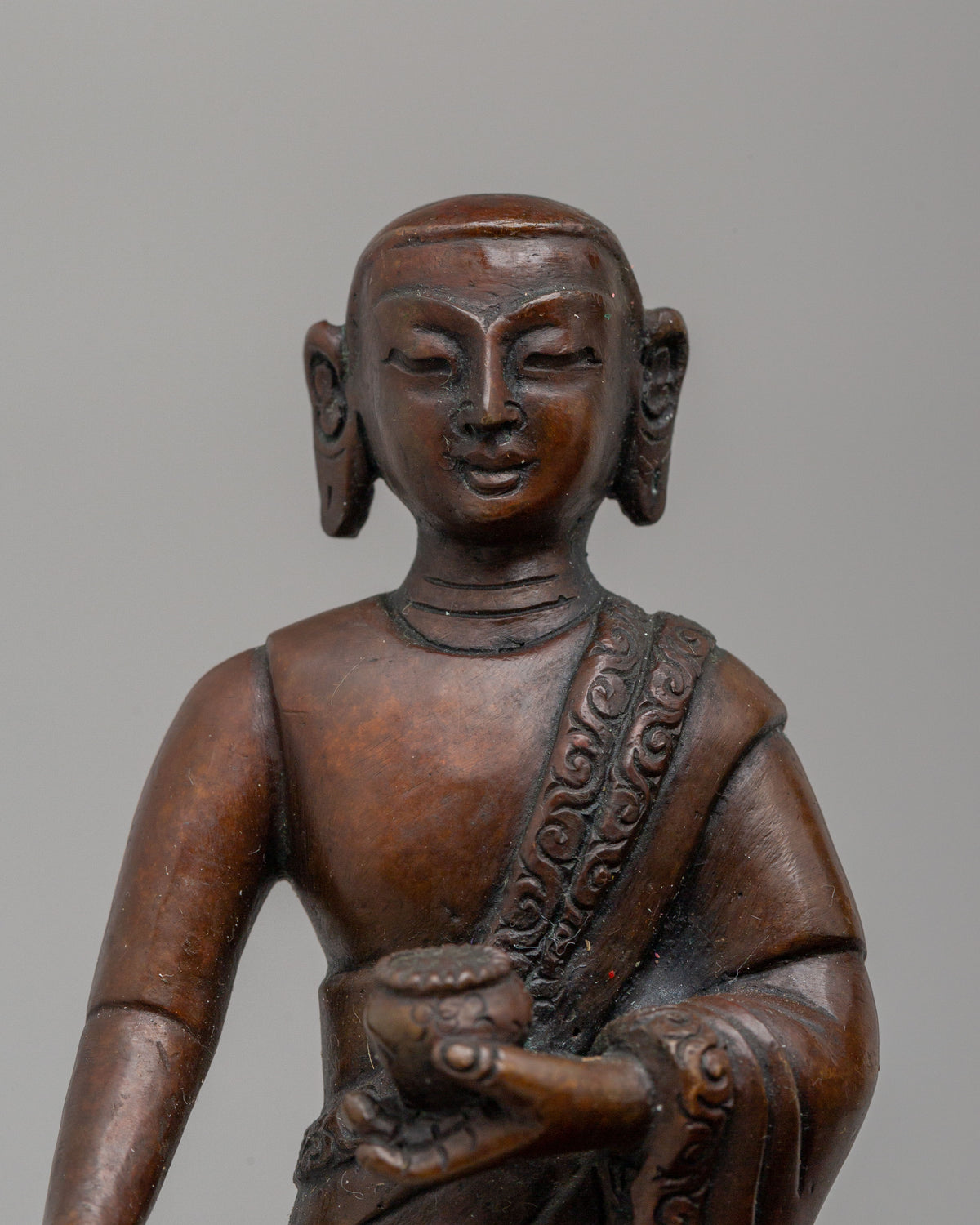 Buddha Shakyamuni with Disciples Statue | Garuda Makara Throne