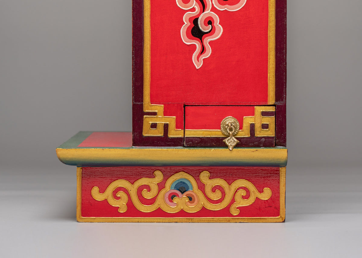 Spiritual Shrine Altar Box | Sacred Storage Chest for Home Decor