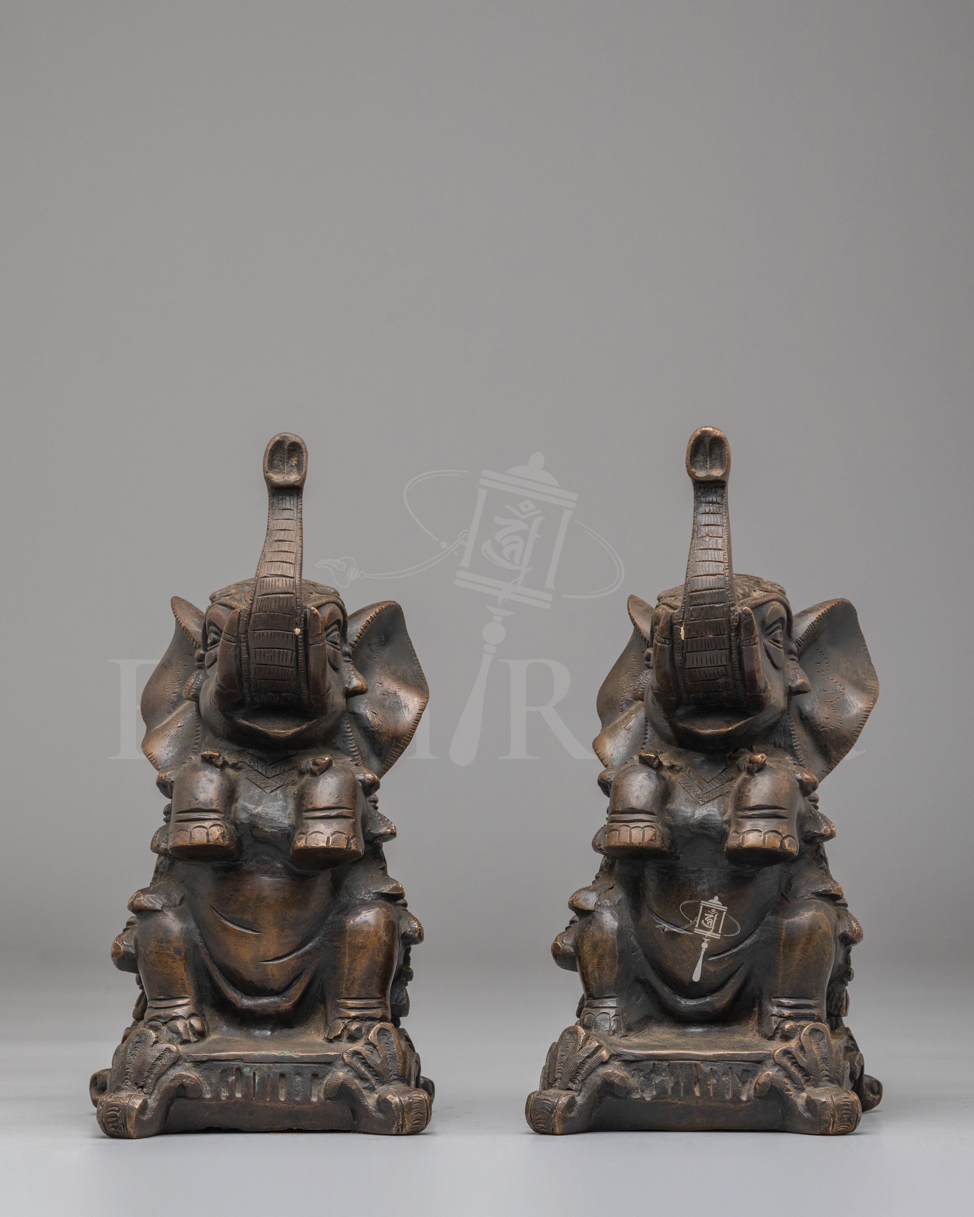Handcrafted Elephant Sculpture Set  