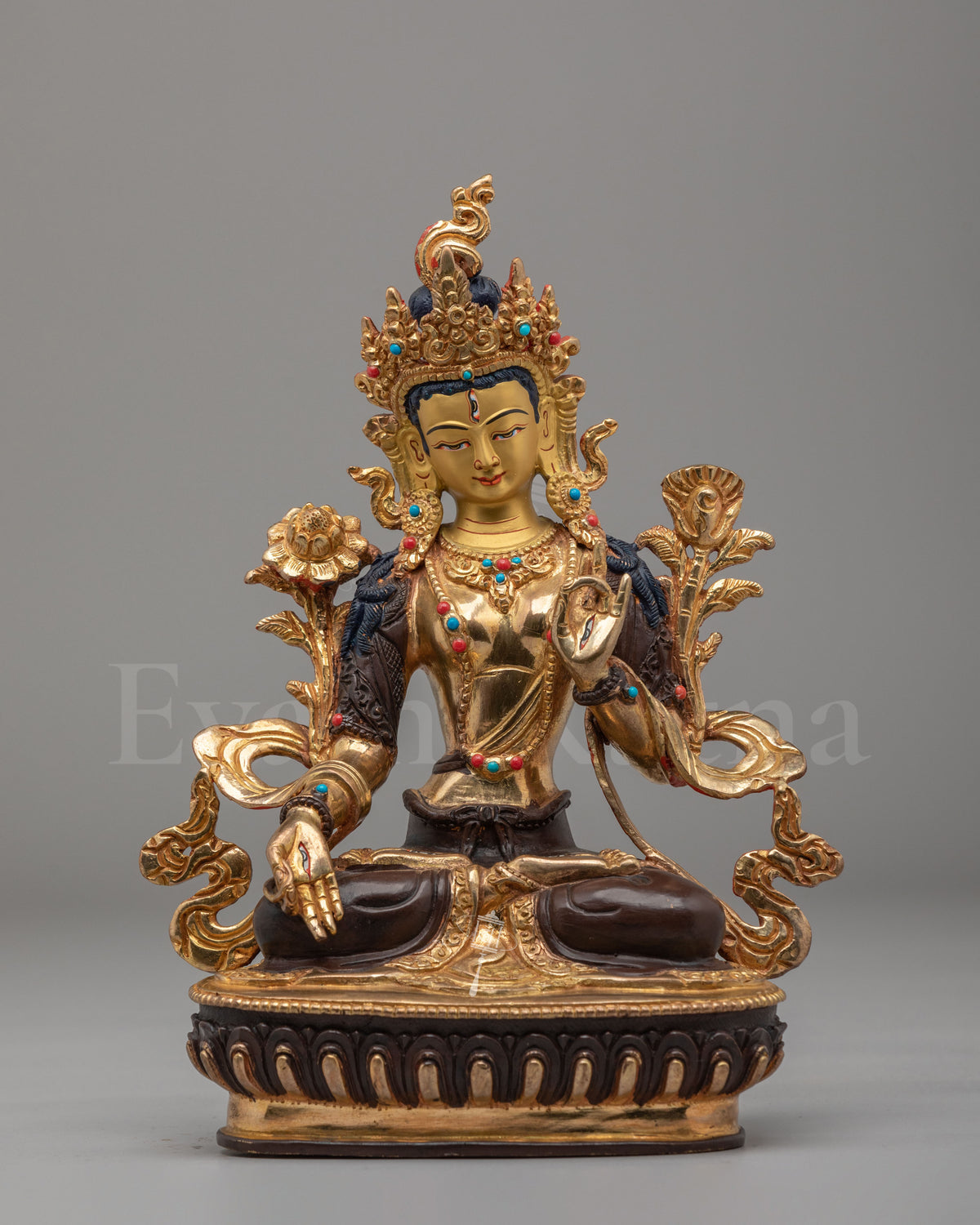 Tibetan Buddhist White Tara Statue for Altar 
