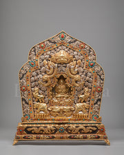 Handcrafted Tibetan Chenrezig Ghau Box 