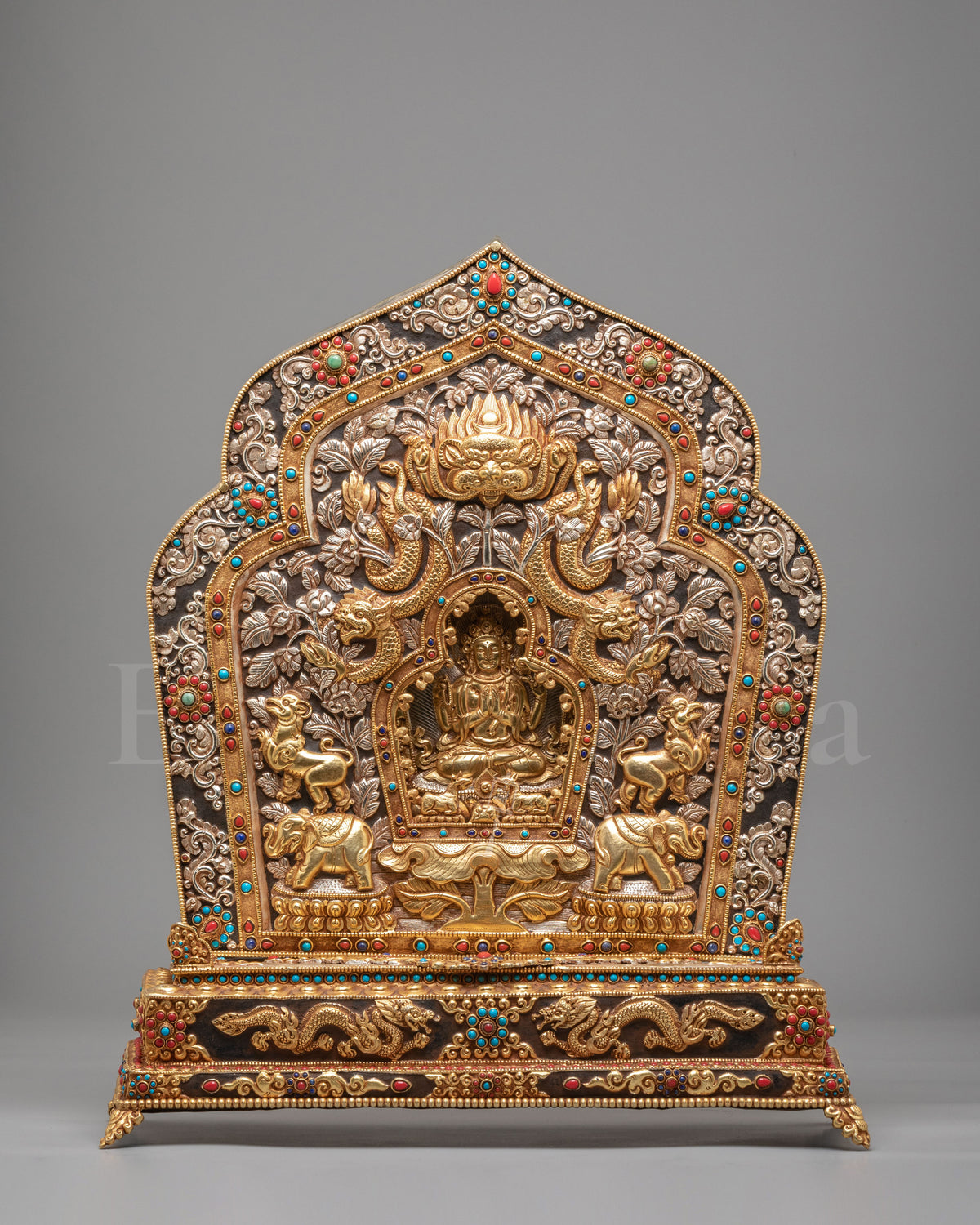Handcrafted Tibetan Chenrezig Ghau Box 