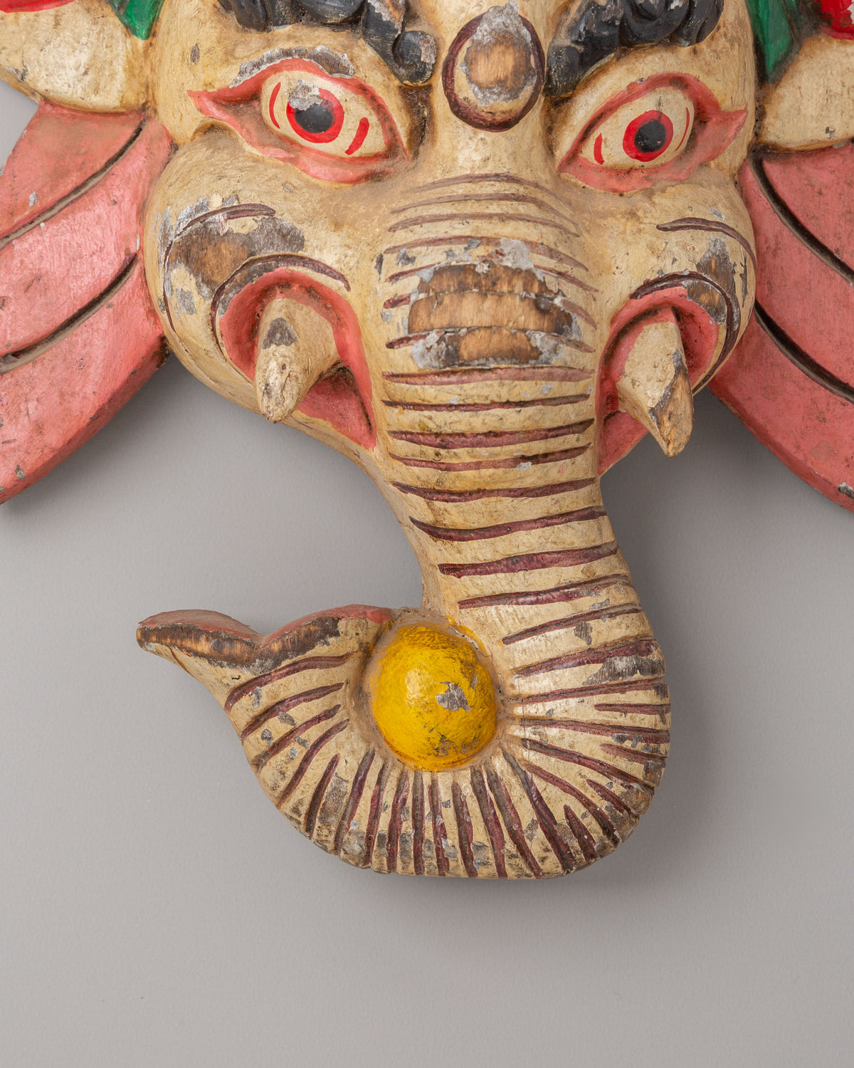 Mahakala Ganesha Wall Hanging | Handcrafted Wooden Artwork