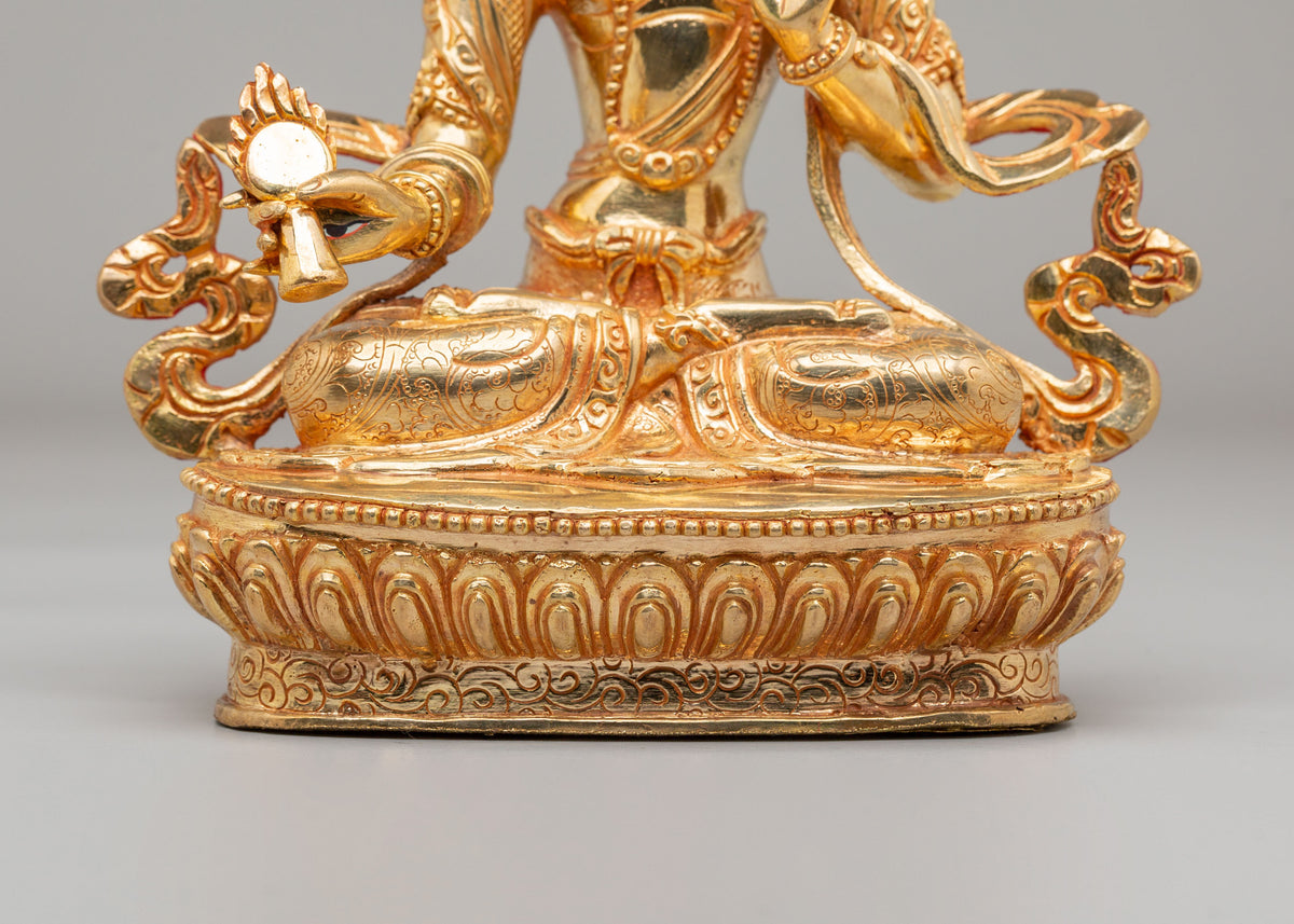 Himalayan Dukar Altar Sculpture | Tibetan Protector Deity Figurine