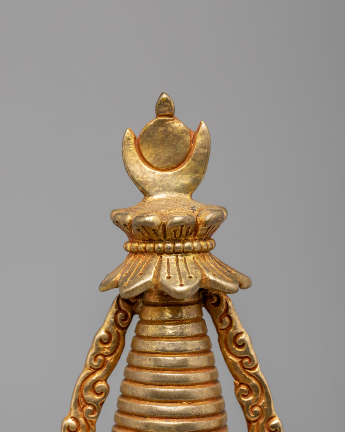 Handcrafted Meditation Kadampa Stupa  | Sacred Buddhist Shrine Decor
