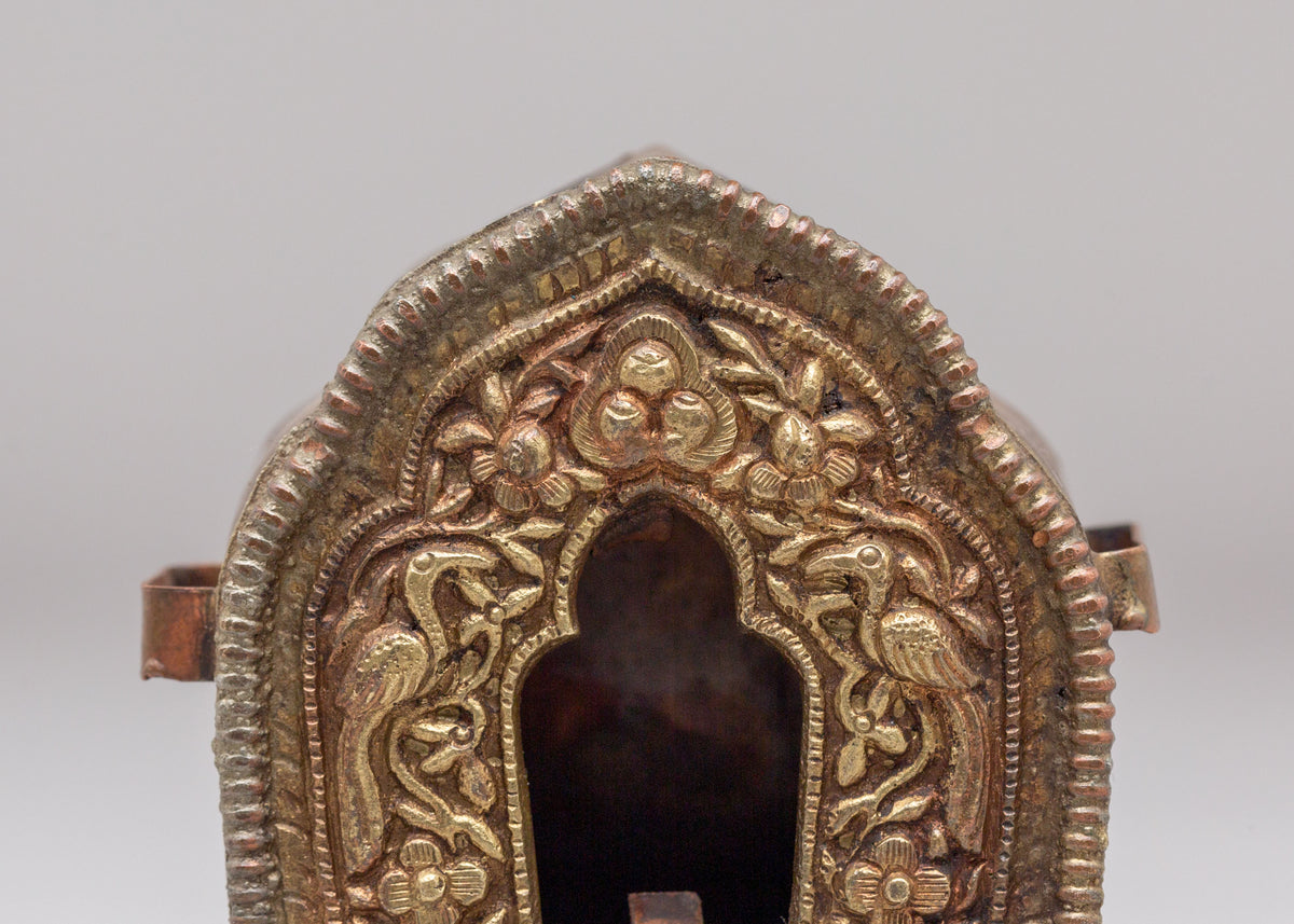 Buddhist Ghau Amulet Box | Sacred Spiritual Container for Prayer Beads