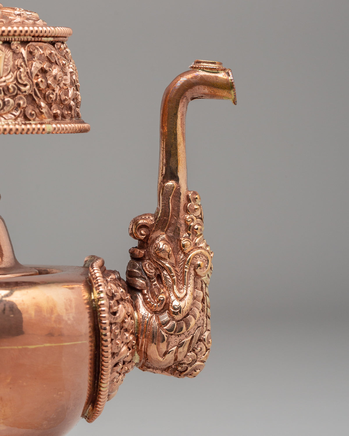 Buddhist Shrine Bhumba Set | Handcrafted Copper Ritual Vessels