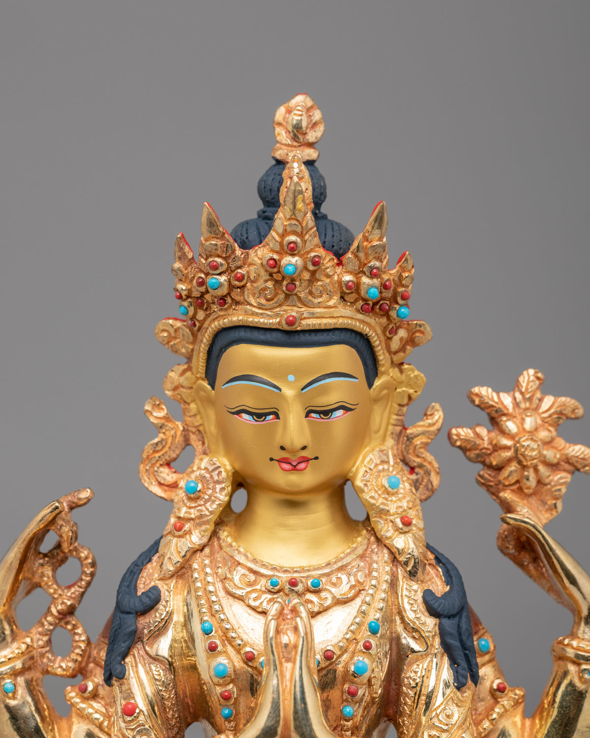 Traditional Chenrezig Compassion Sculpture | Bodhisattva of Compassion Statue